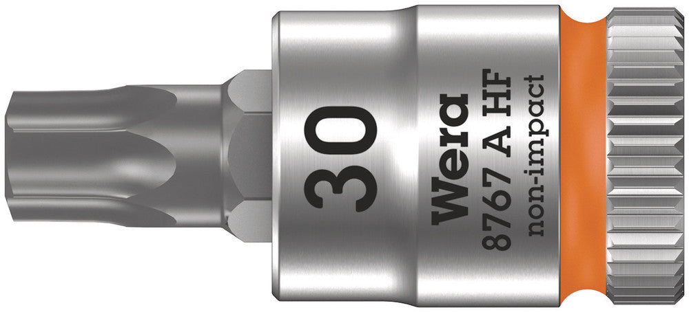 Wera Tools - 8767 A HF TORX® Zyklop bit socket with holding function, 1/4" drive