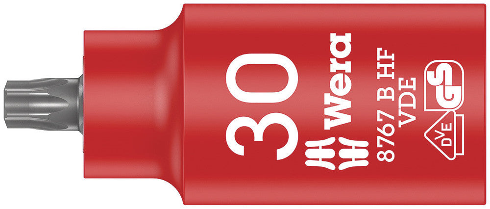 Wera Tools - 8767 B VDE HF TORX® Zyklop bit socket, insulated, with holding function, 3/8" drive