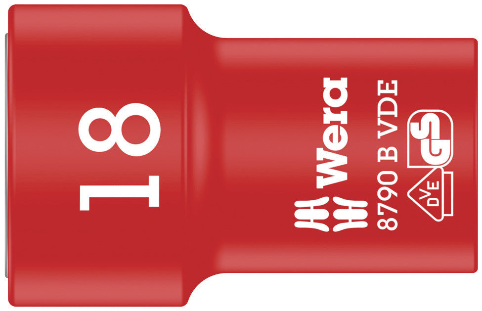 Wera Tools - 8790 B VDE Zyklop 3/8" socket, insulated