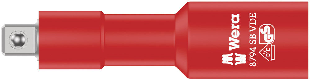 Wera Tools - 8794 SB VDE Zyklop Extension, Insulated, Short, 3/8"