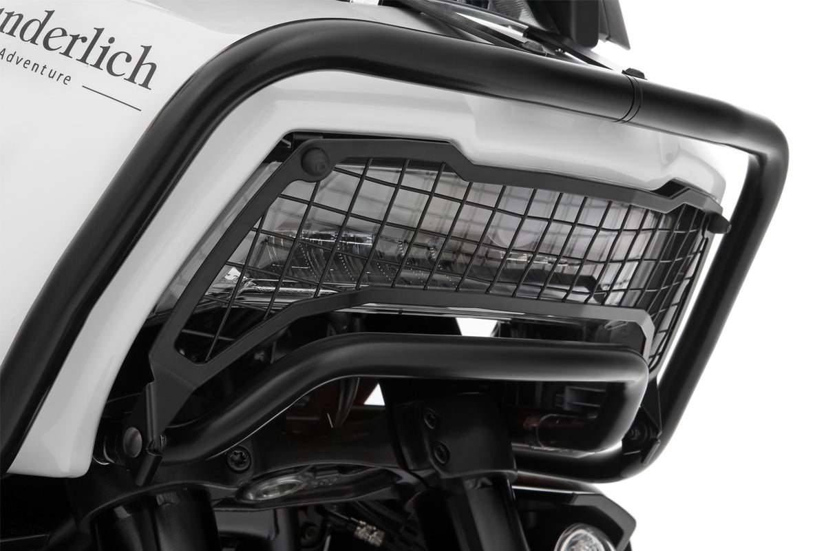 Wunderlich headlight protection grill, foldable, for the Harley-Davidson Pan America 1250 reliably protects the original headlight from...