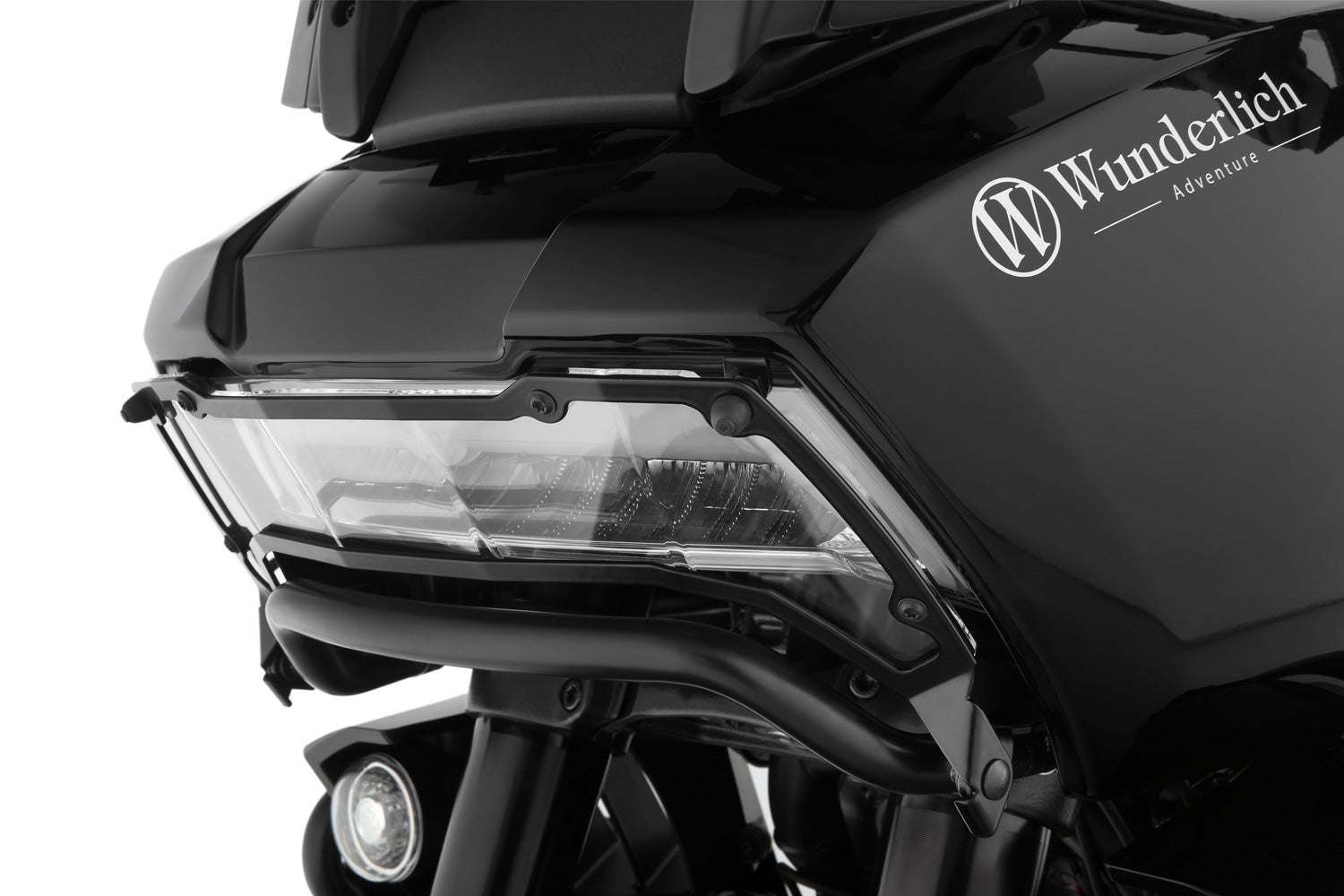 Wunderlich headlight protection grill for the Harley-Davidson Pan America 1250 reliably protects the original headlight from expensive...