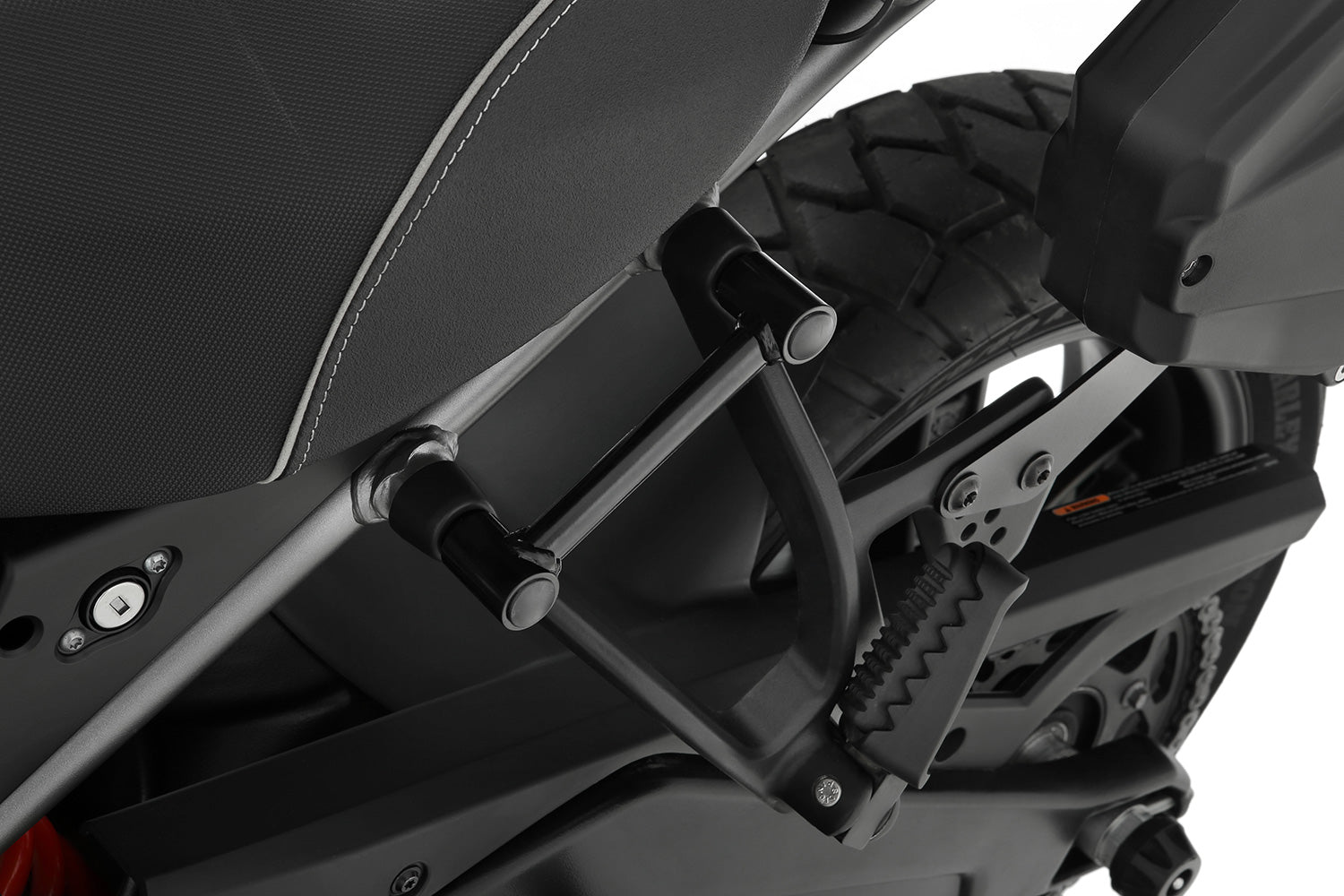 Noticeably lighter and above all safer to place the motorcycle on the centre stand