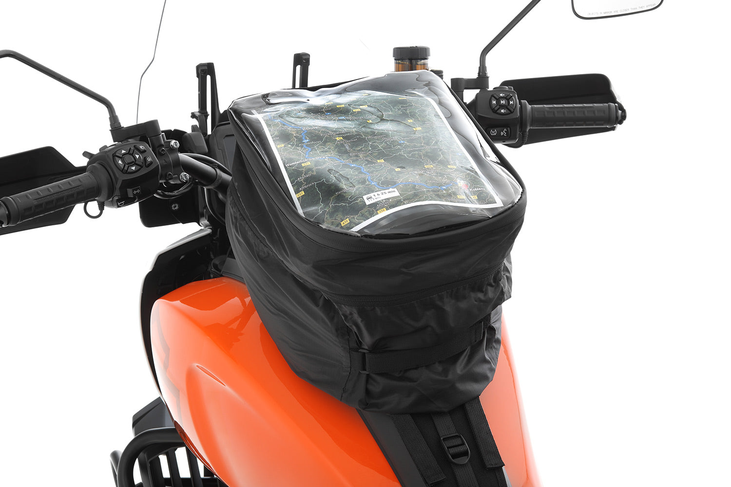 The universal Wunderlich Vario rain cover reliably protects your tank bag and sensitive items inside, even in heavy rain.