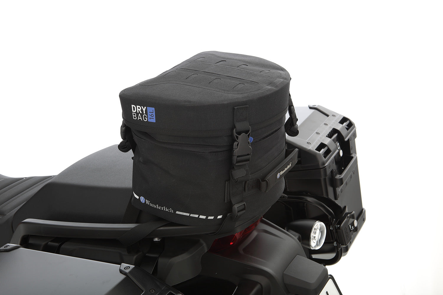 Multi-functional and compact bag can  either be attached to the luggage carrier of the passenger seat quickly and  simply