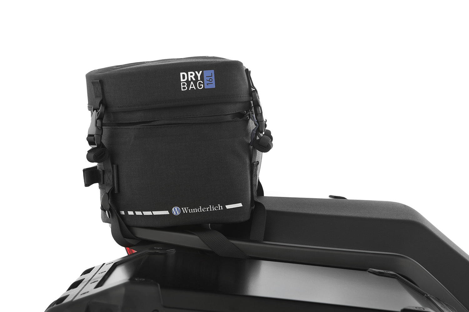 Multi-functional and compact bag can  either be attached to the luggage carrier of the passenger seat quickly and  simply