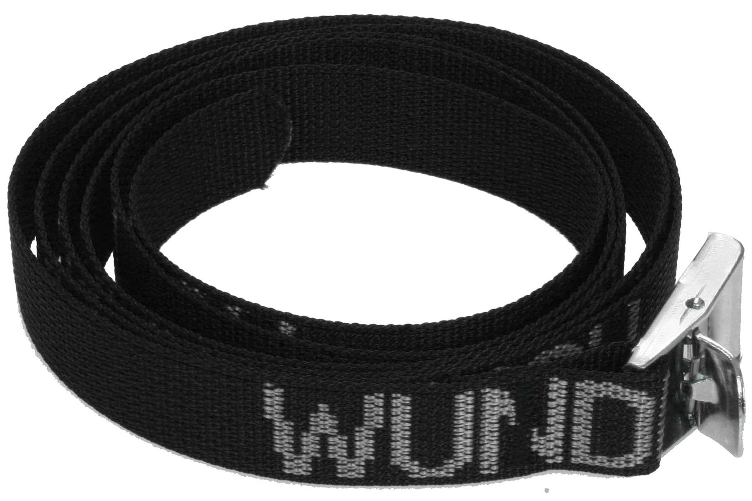 Strong woven Wunderlich nylon strap with metal buckle for a safe hold and simple use.
