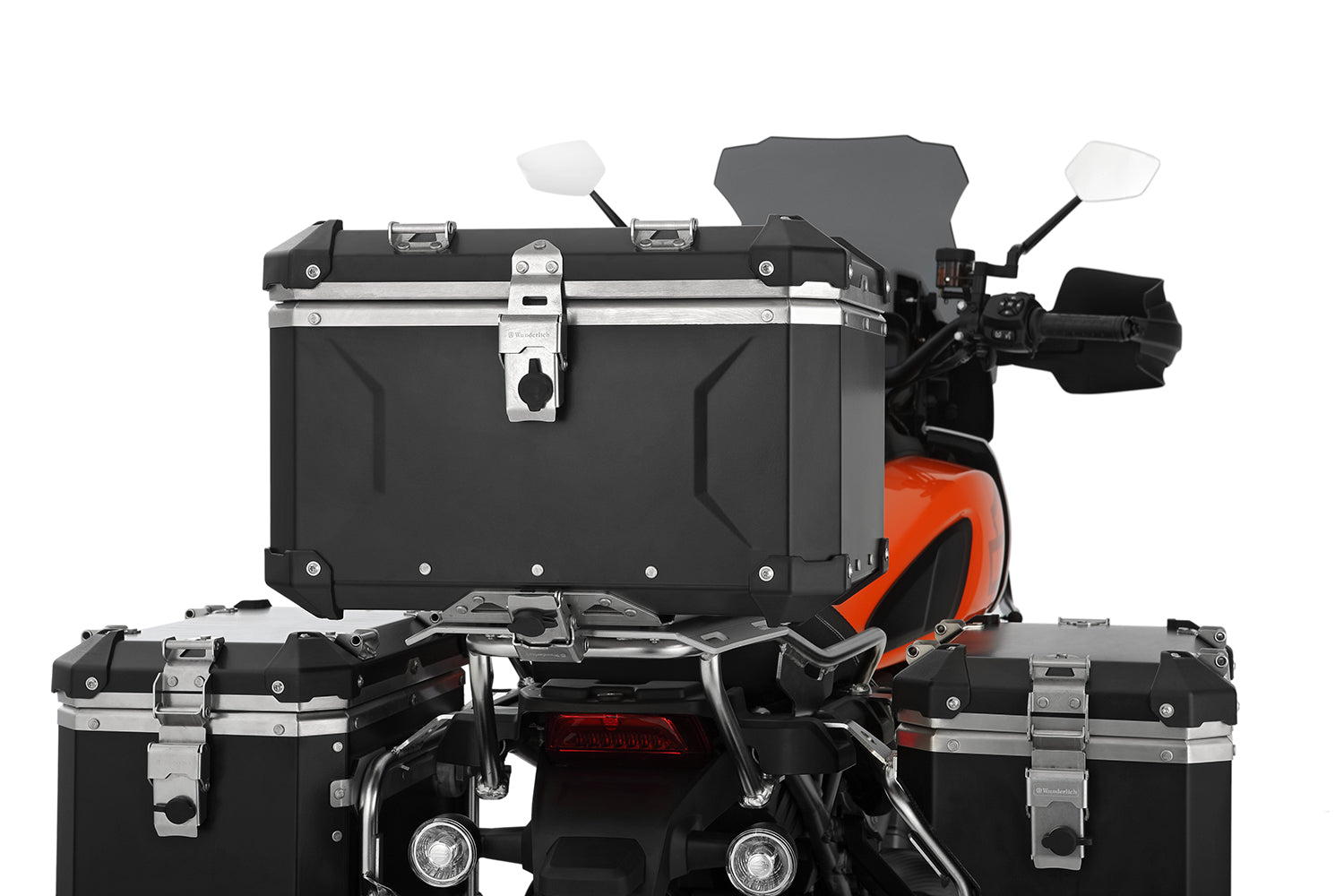 EXTREME maXLine topcase with a staggering 47 litres of storage volume - so big that you can stow a standard helmet in it