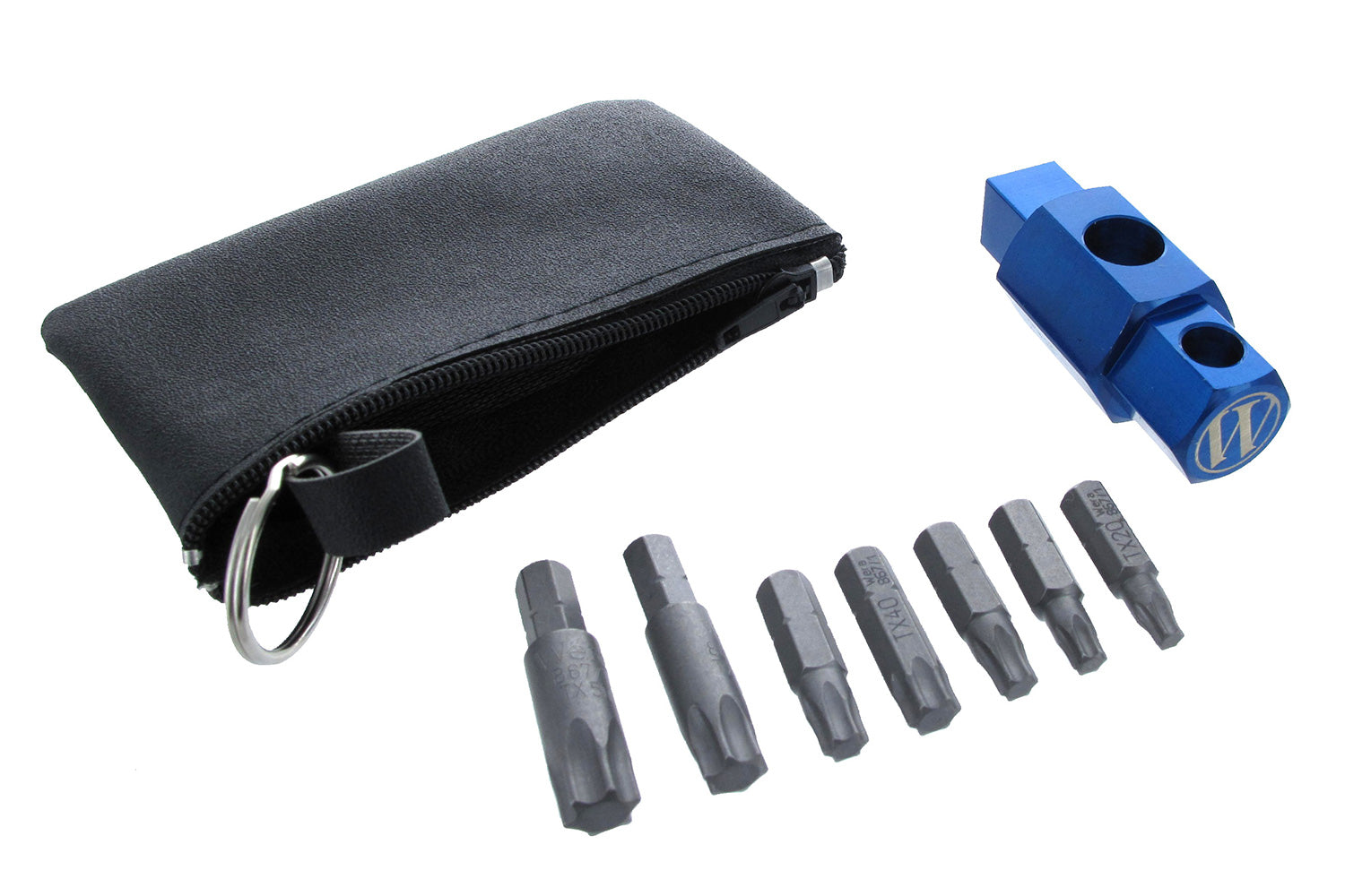 The "Swiss Army Knife" for your motorbike! Here we have combined our MultiTool with all the necessary hexagon socket bits.