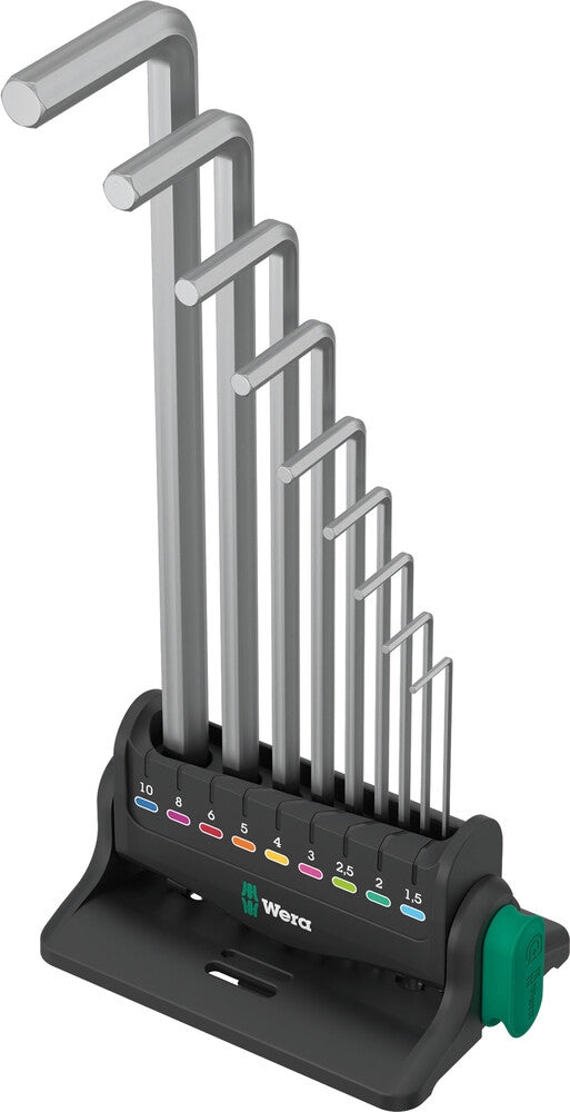 Wera Tools - 950/9 Hex-Plus 8 L-key set, metric, chrome-plated