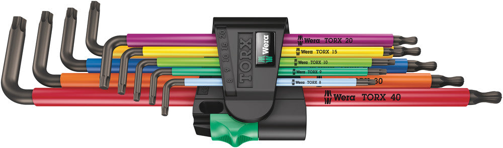 Wera Tools - 967/9 TX XL Multicolour 1 L-key set for TORX® screws, long