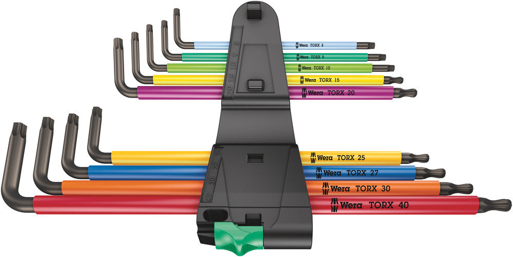 Wera Tools - 967/9 TX XL Multicolour 1 L-key set for TORX® screws, long