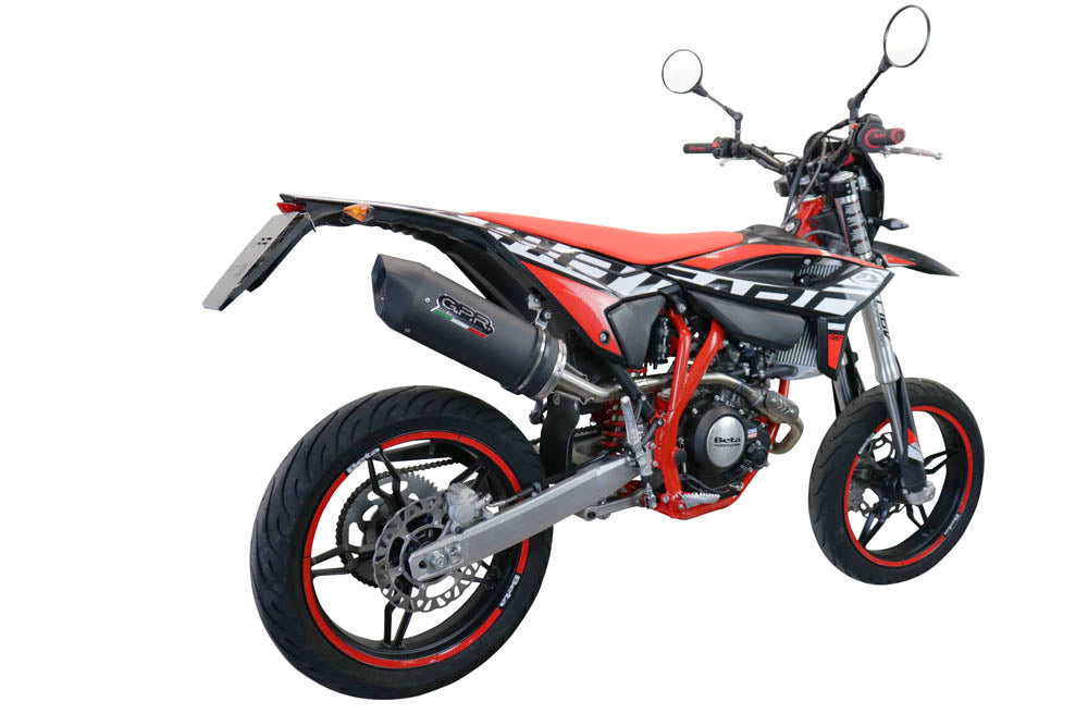 GPR-Exhaust---Furore-Evo4-Nero-Slip-on-for-RR-125-4T-Enduro-from-2021-to-2024-dB-Killer-Link-Pipe-Catalyst