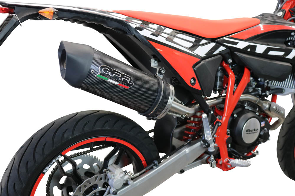 GPR-Exhaust---Furore-Evo4-Poppy-Slip-on-for-RR-125-4T-Motard-from-2021-to-2024-dB-Killer-Link-Pipe-Catalyst