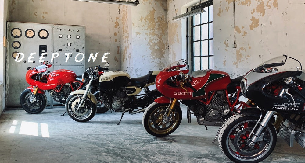 GPR-Exhaust---Deeptone-Black-Cafè-Racer-Silencers-without-link-pipe-for-V-65-TT-SP-Lario-GT--Custom-from-1982-to-1994-Dual-Universal-Homologated-Silencer-Kit-Without-Link-Pipes