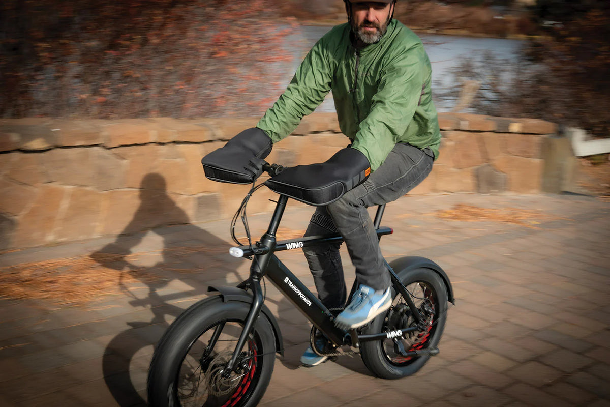 Hippo Hands - 'Cascade' Hand Warmer Covers, for E-Bike and Mountain Bikes