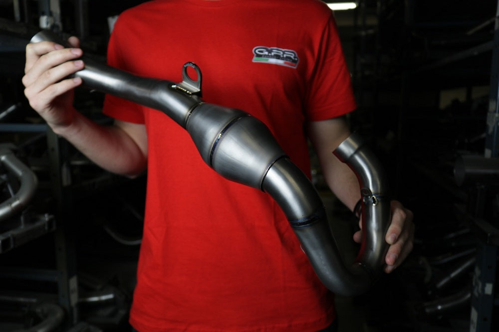 GPR-Exhaust---Pentacross-FULL-Titanium-Full-Line-for-CRF-250-R-from-2022-to-2025-dB-Killer-Spark-Arrestor