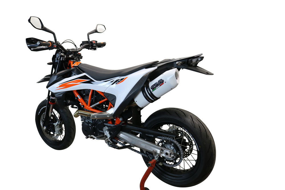 GPR-Exhaust---Albus-Evo4-Slip-on-for-Enduro-690-R-from-2019-to-2020-dB-Killer-Link-Pipe-Catalyst