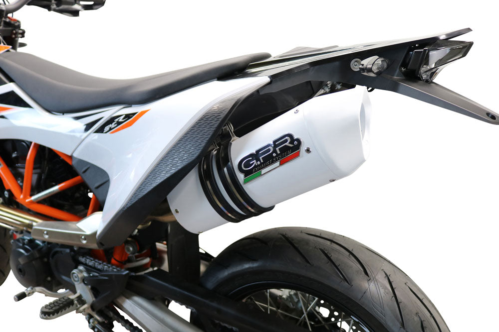 GPR-Exhaust---Albus-Evo4-Slip-on-for-Enduro-690-R-from-2021-to-2024-dB-Killer-Link-Pipe-Catalyst
