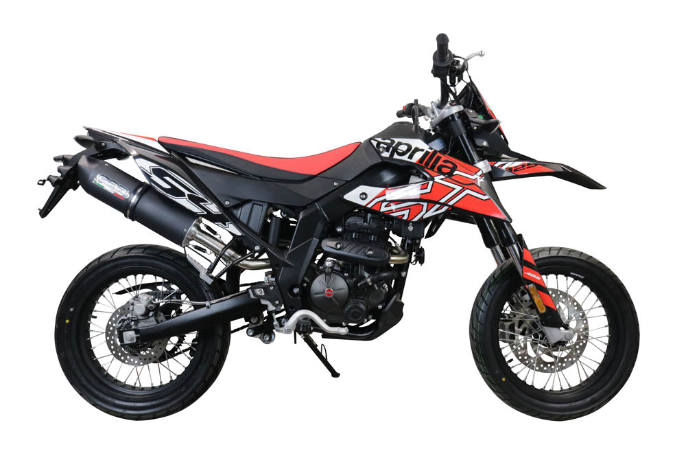 GPR-Exhaust---Furore-Evo4-Nero-Slip-on-for-RX-125-from-2021-to-2024-dB-Killer-Link-Pipe-Catalyst