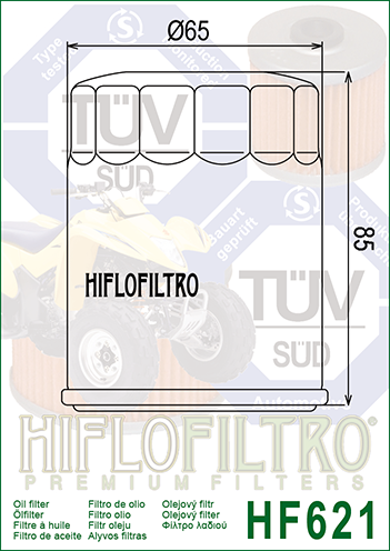 HiFlo -  HF621 Oil Filter For Arctic Cat