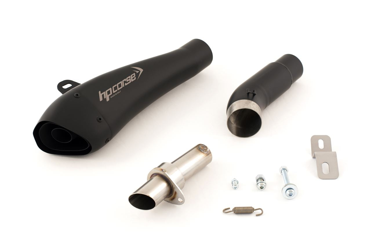 HPCorse - Hydroform Black Muffler for KTM Duke 390 - 2017 to 2020