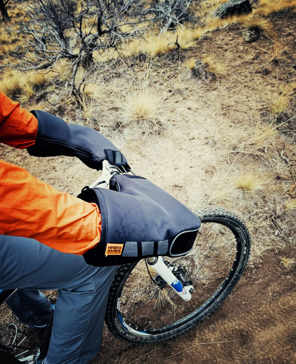 Hippo Hands - 'Cascade' Hand Warmer Covers, for E-Bike and Mountain Bikes