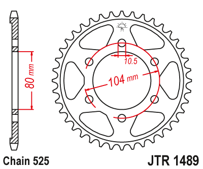 JT Sprockets - Steel Rear Sprocket For Kawasaki