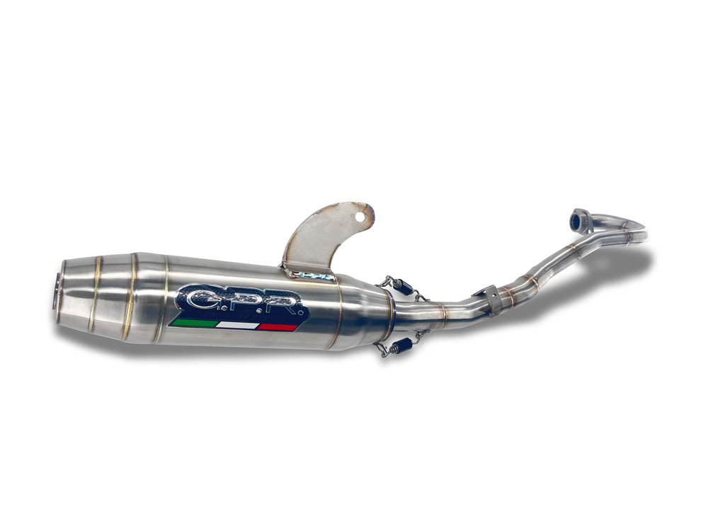 GPR-Exhaust---Deeptone-Inox-Full-Line-for-KLX-140G-from-2017-to-2025-dB-Killer-Spark-Arrestor
