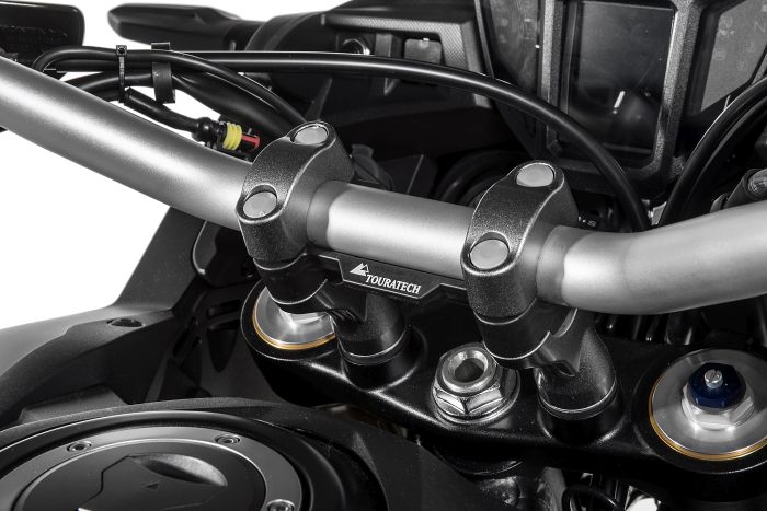 Touratech - Handlebar riser joined, 20 mm, type 44, for Honda CRF1000L Africa Twin, black