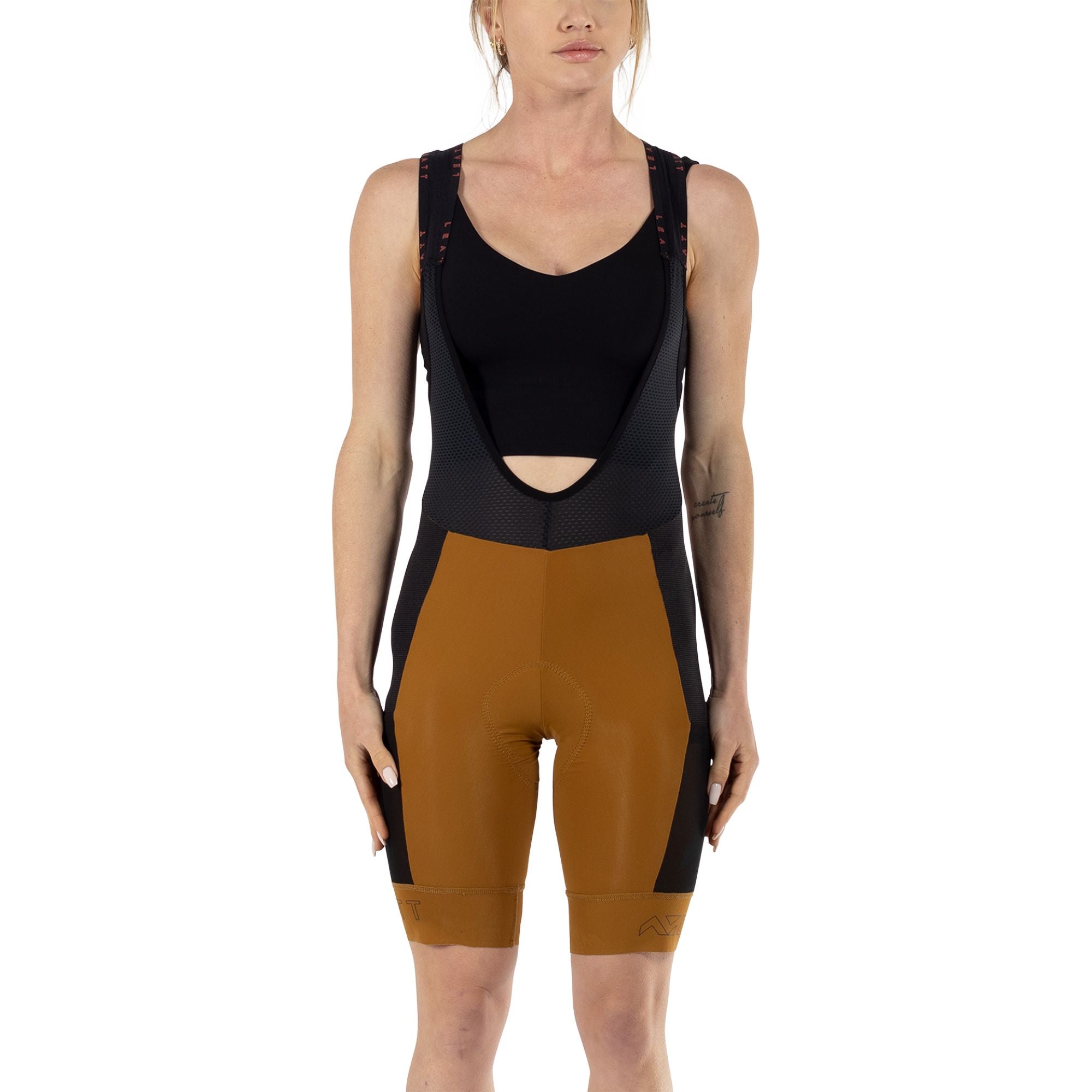 LEATT APPAREL BIB SHORT 5.0 ENDURANCE PEANUT 4 WOMENS