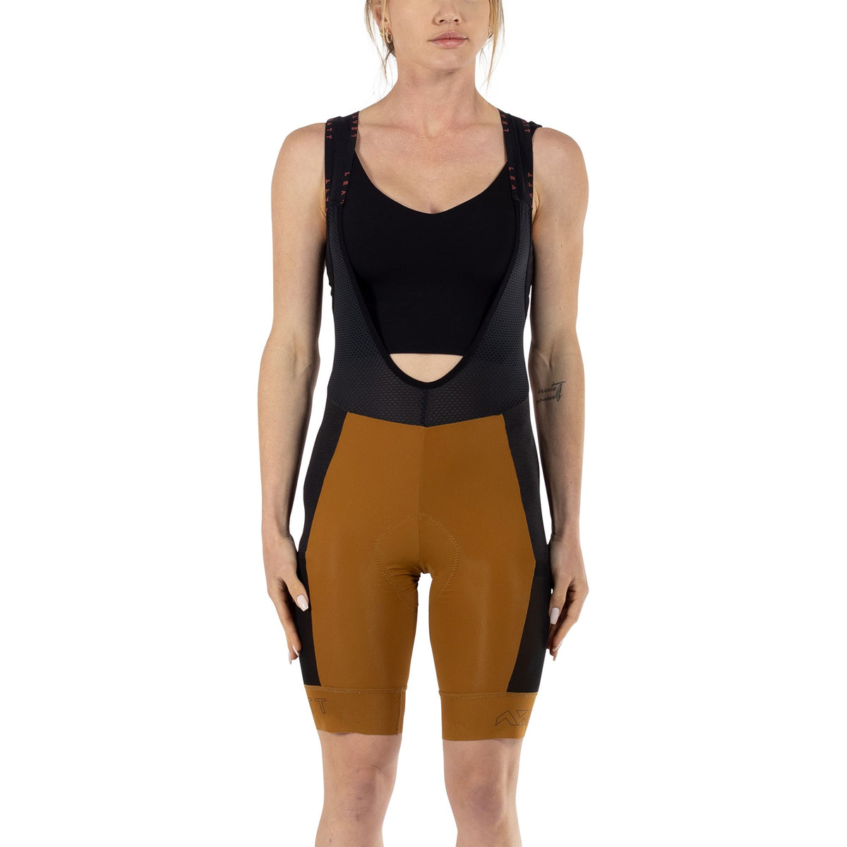 LEATT APPAREL BIB SHORT 5.0 ENDURANCE PEANUT 10 WOMENS
