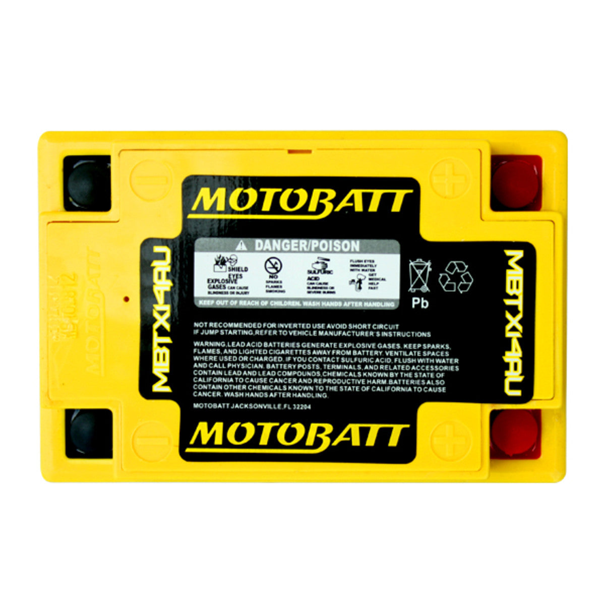 Motobatt - Quadflex 12V AGM Battery (MBTX14AU)