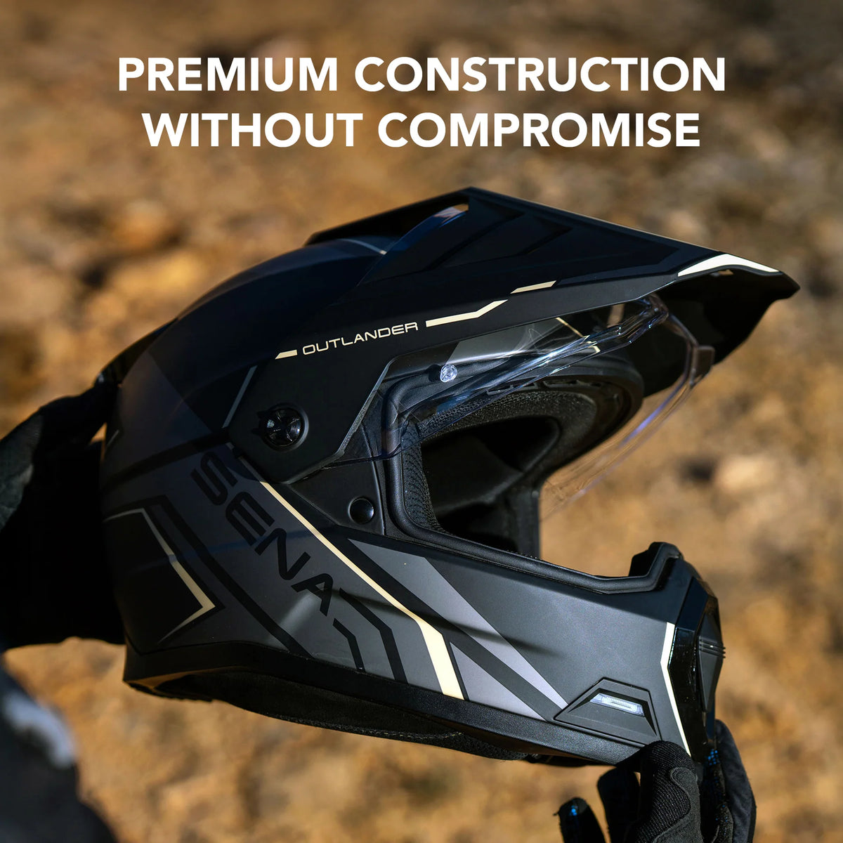 Sena - OUTLANDER Versatile Dual Sport Smart Motorcycle Helmet
