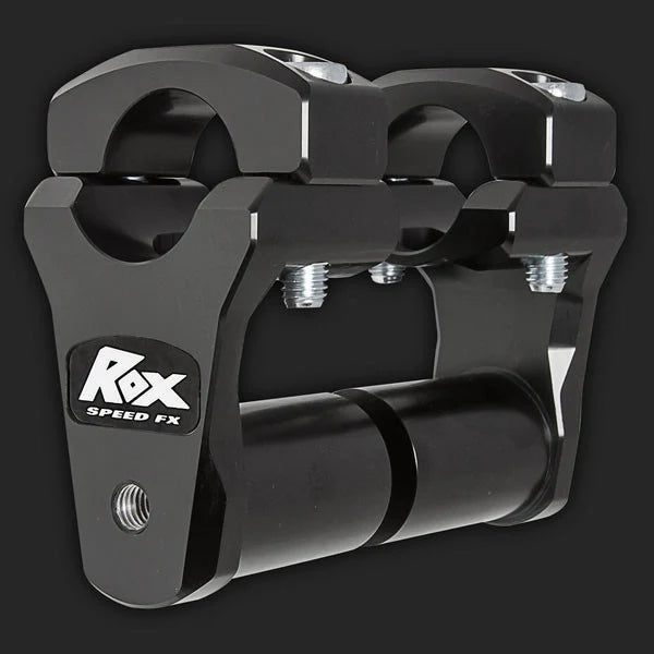 Rox Speed FX - 2" Pivoting Bar Risers for 1 1/8" Handlebar (with Extended Stem) (Angled clamps)