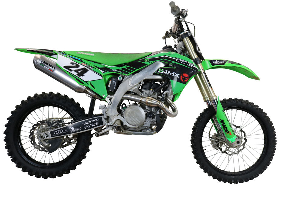 GPR-Exhaust---Pentacross-Inox-Full-Line-for-KX-450-F-from-2019-to-2020-dB-Killer-Spark-Arrestor