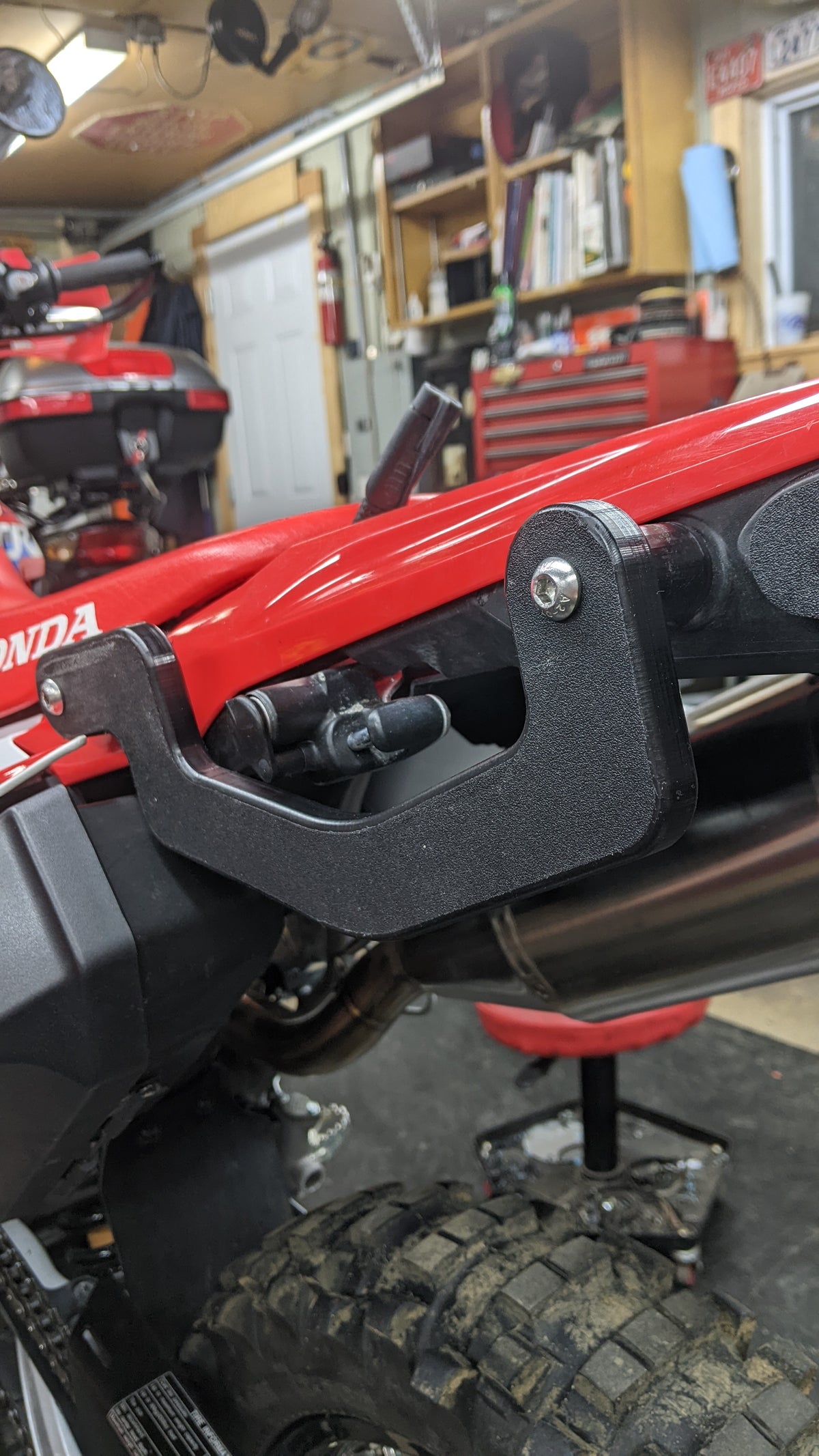 JET Moto Products - Low Type HDPE Grab Rails for Honda CRF 300L & Rally