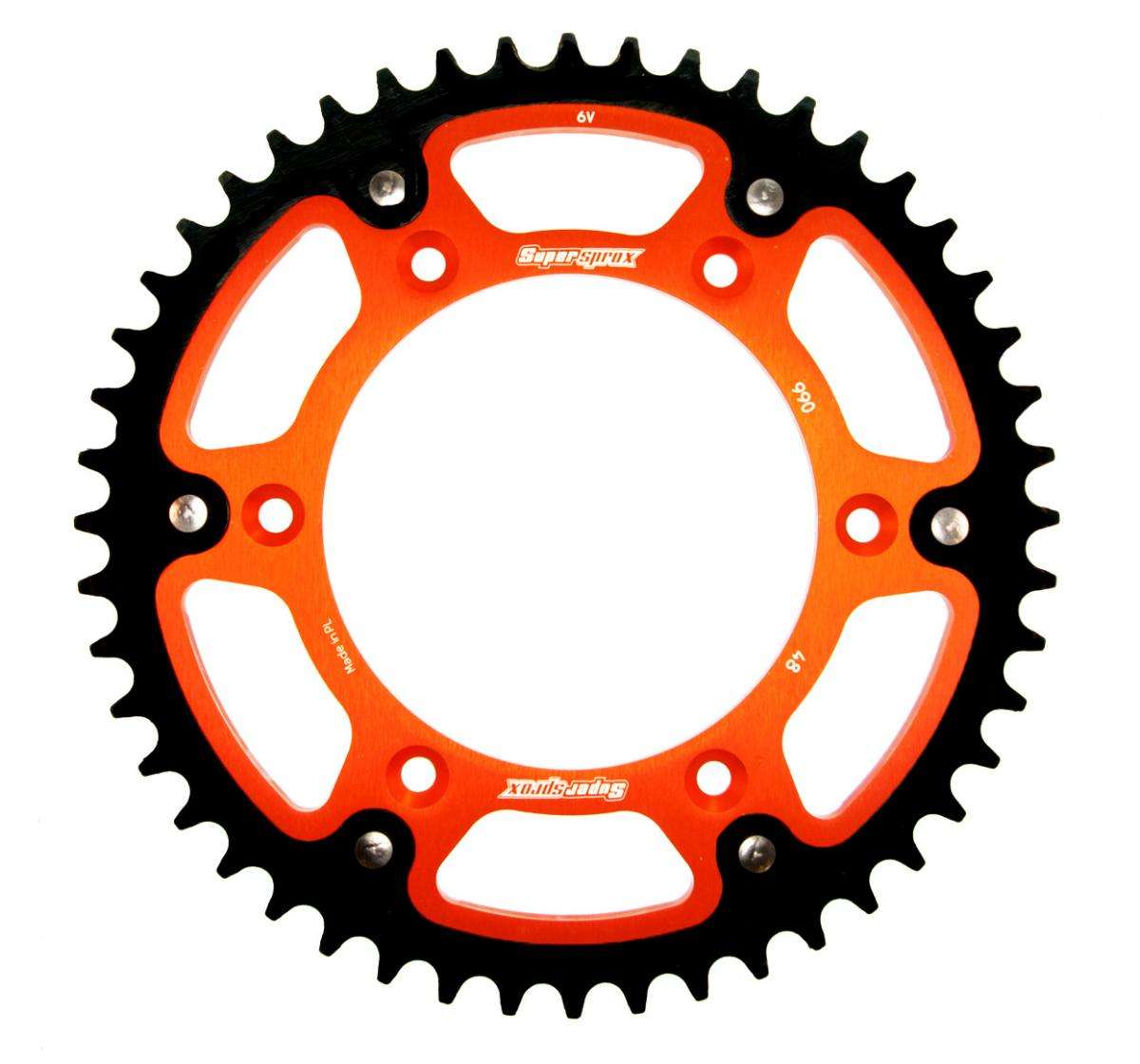 Supersprox - Rear Sprocket - 48T - Orange for KTM (RST-990-48-ORG)