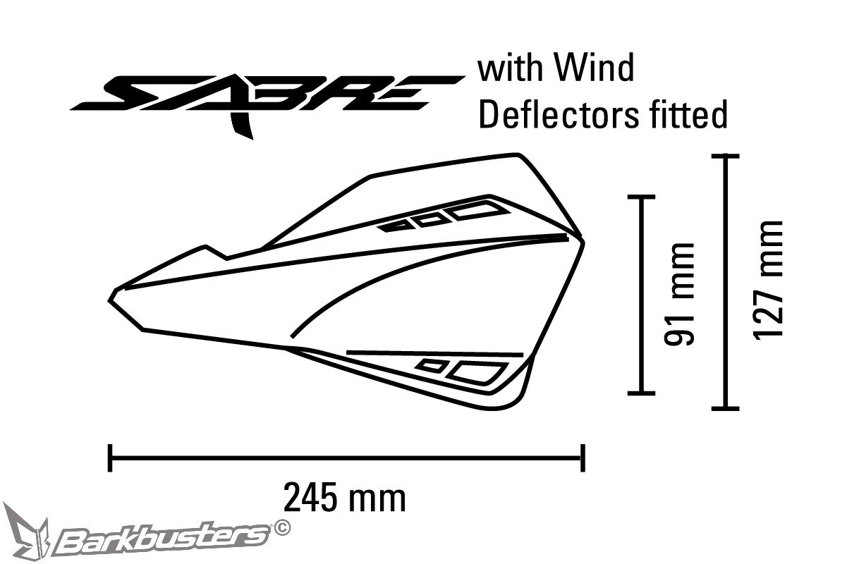 Barkbusters - Sabre Handguards with Universal Mounting