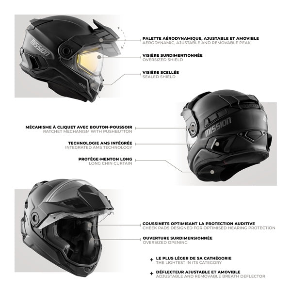 CKX - Mission AMS Full-Face Helmet with Electric Lens