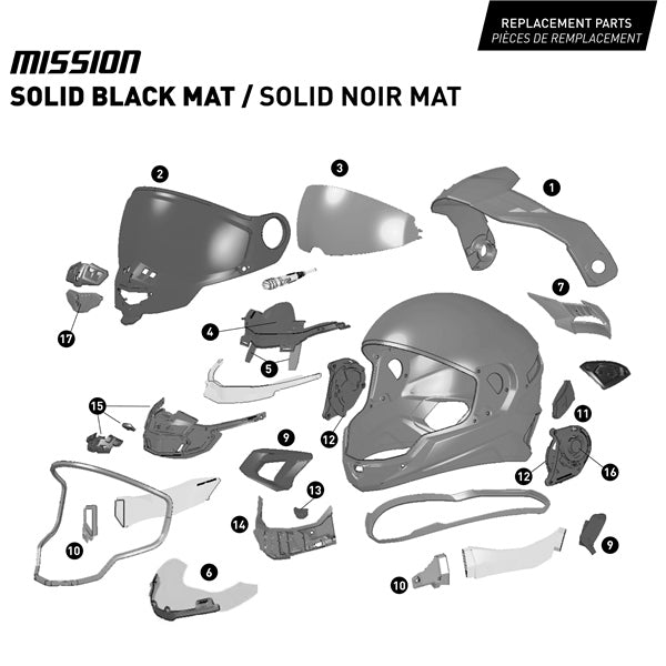 CKX - Mission Free-Face Snowmobile Helmet