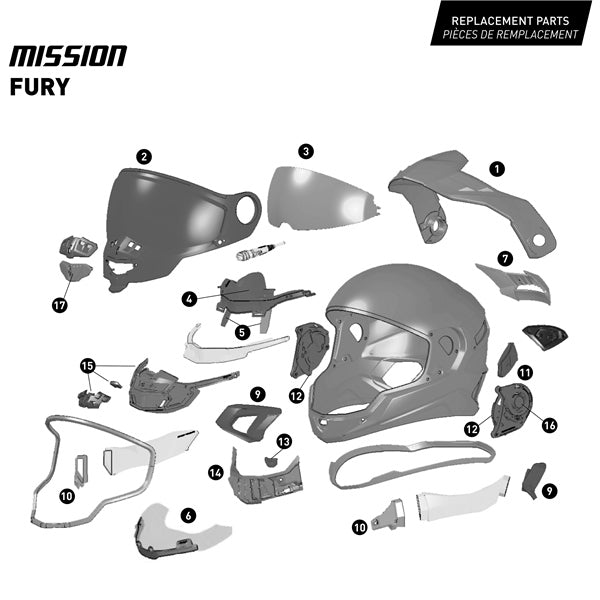 CKX-HELM MISSION EDL FURY CARB OG MAT 3XL 517967 