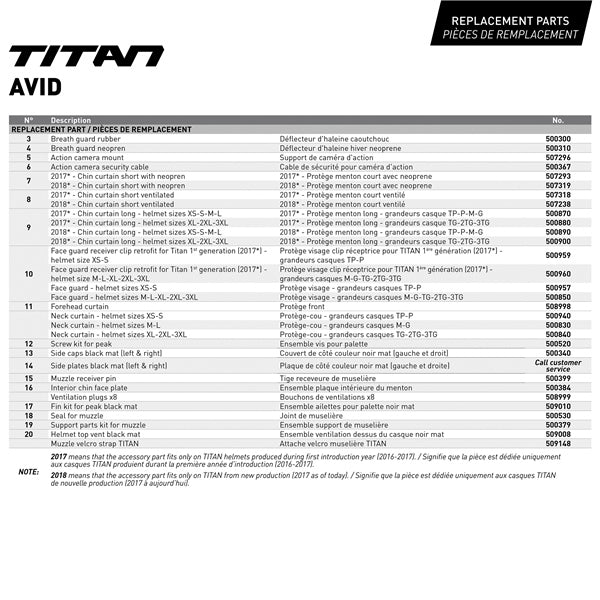 CKX-HELM TITAN DL AVID PI GLOSS S CKX 515562# 