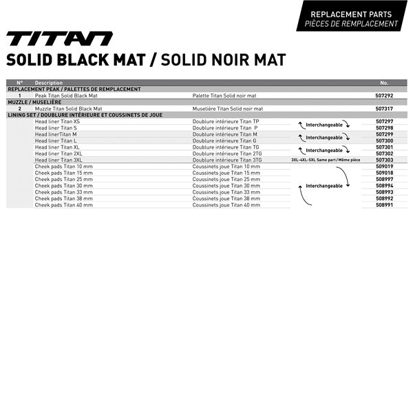 CKX-HELM TITAN ORI DL SOLID BK MAT 5XL CKX 507229 