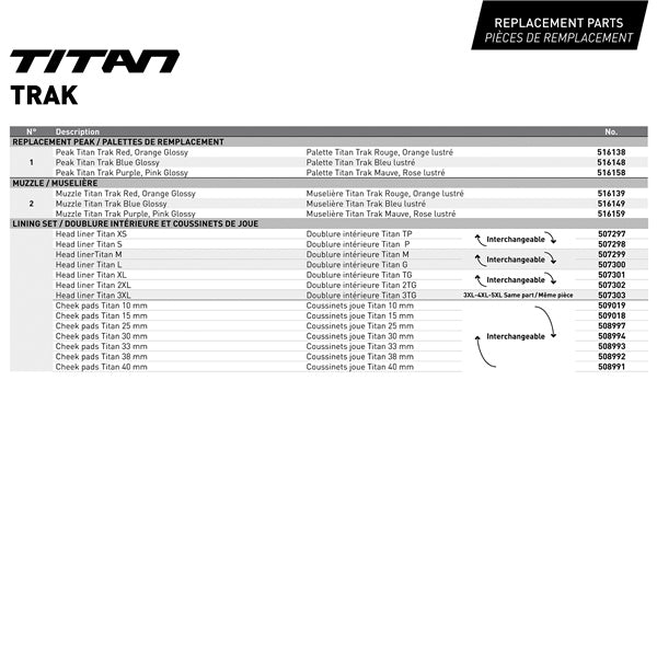 CKX-HELM TITAN DL TRAK CARB PR/PI GLOSS XL 516155