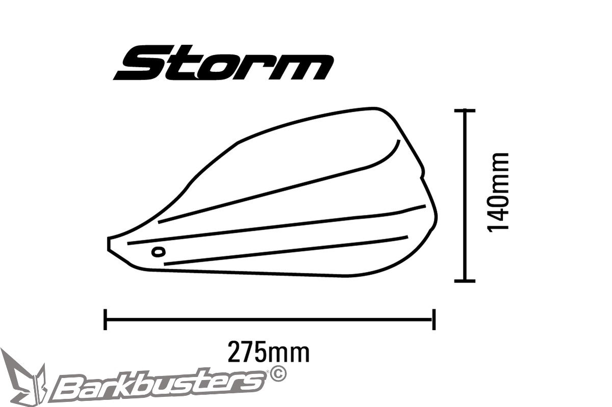Barkbusters - Storm Handguards with Universal Mounting