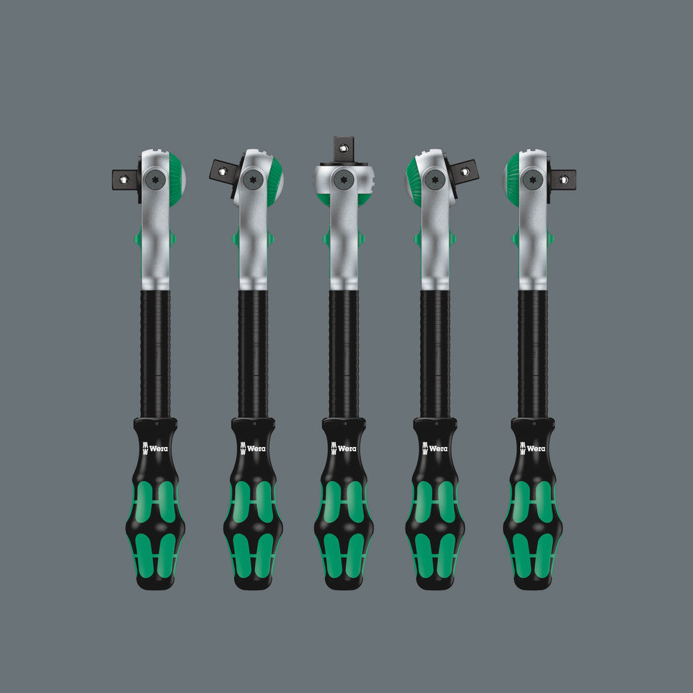 Wera Tools - 8100 SC 4 Zyklop Speed Ratchet Set, 1/2" drive, imperial