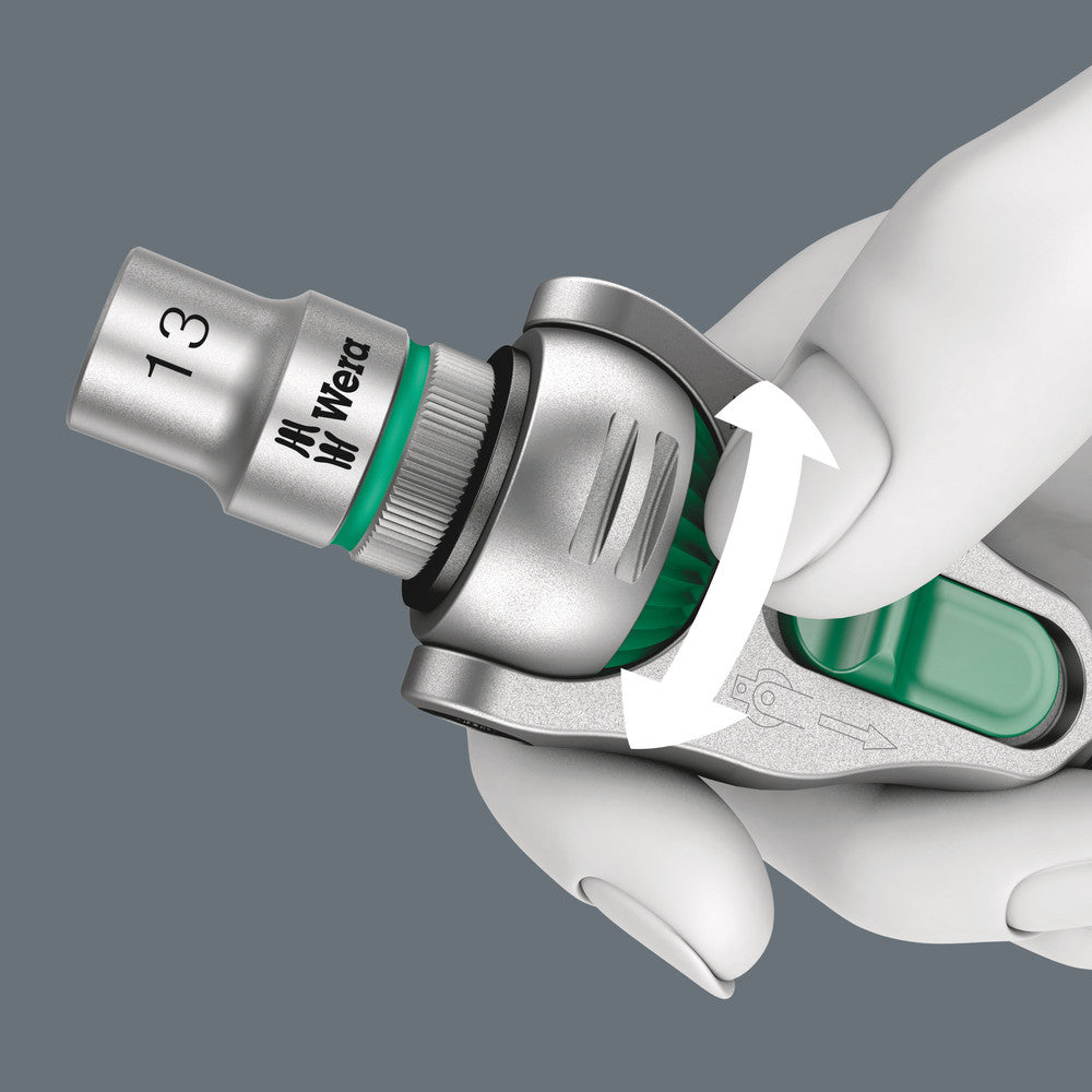 Wera Tools - 8100 SC 2 Zyklop Speed Ratchet Set, 1/2" drive, metric