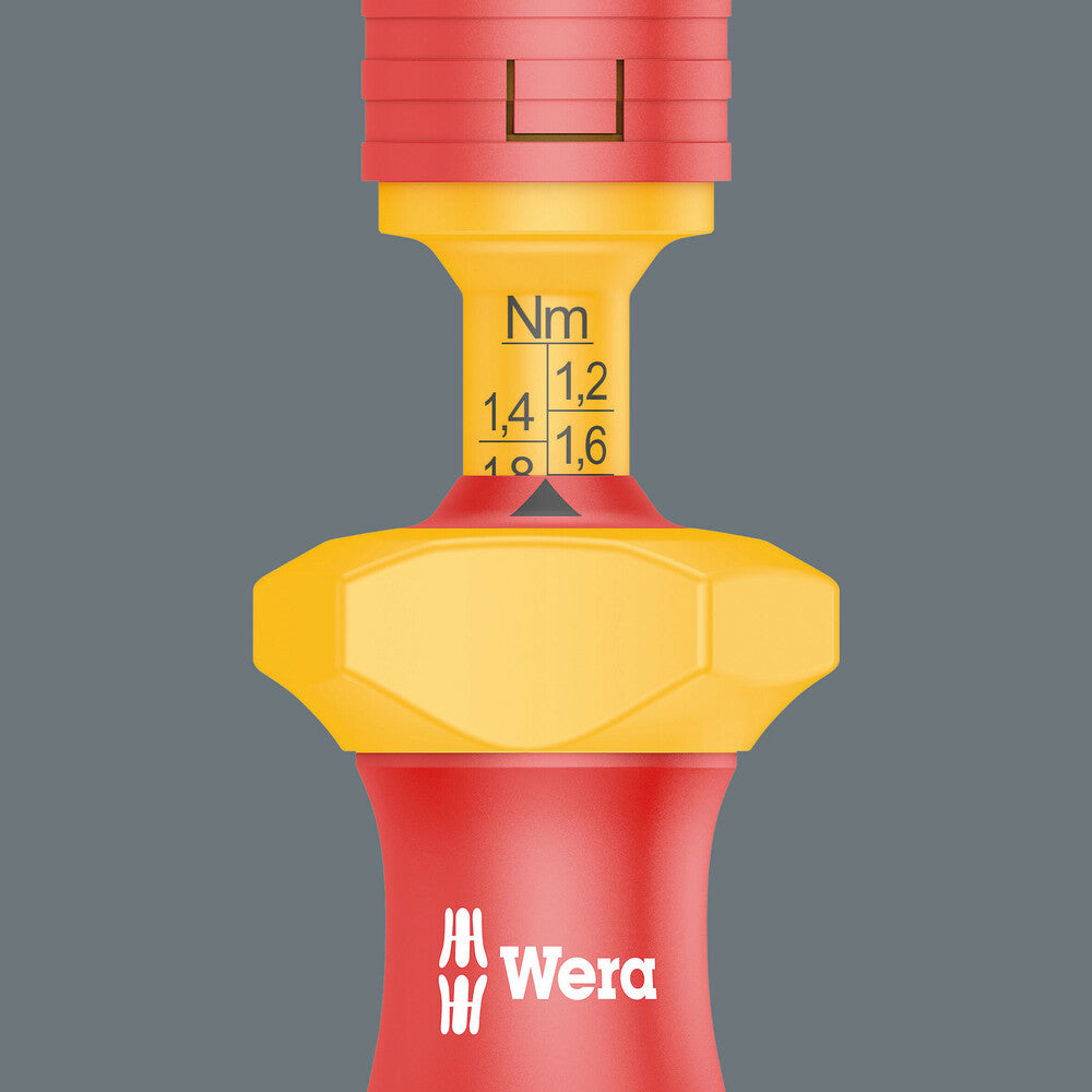 Wera Tools - Series 7400 VDE Kraftform adjustable torque handle (0.3-3.5 Nm)