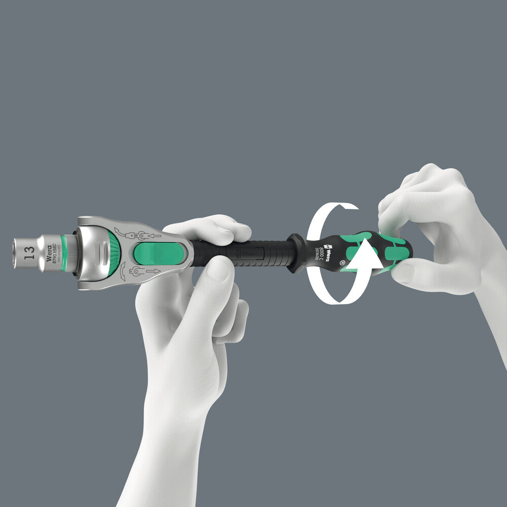 Wera Tools - 8100 SC 9 Zyklop Speed Ratchet Set, 1/2" drive, imperial